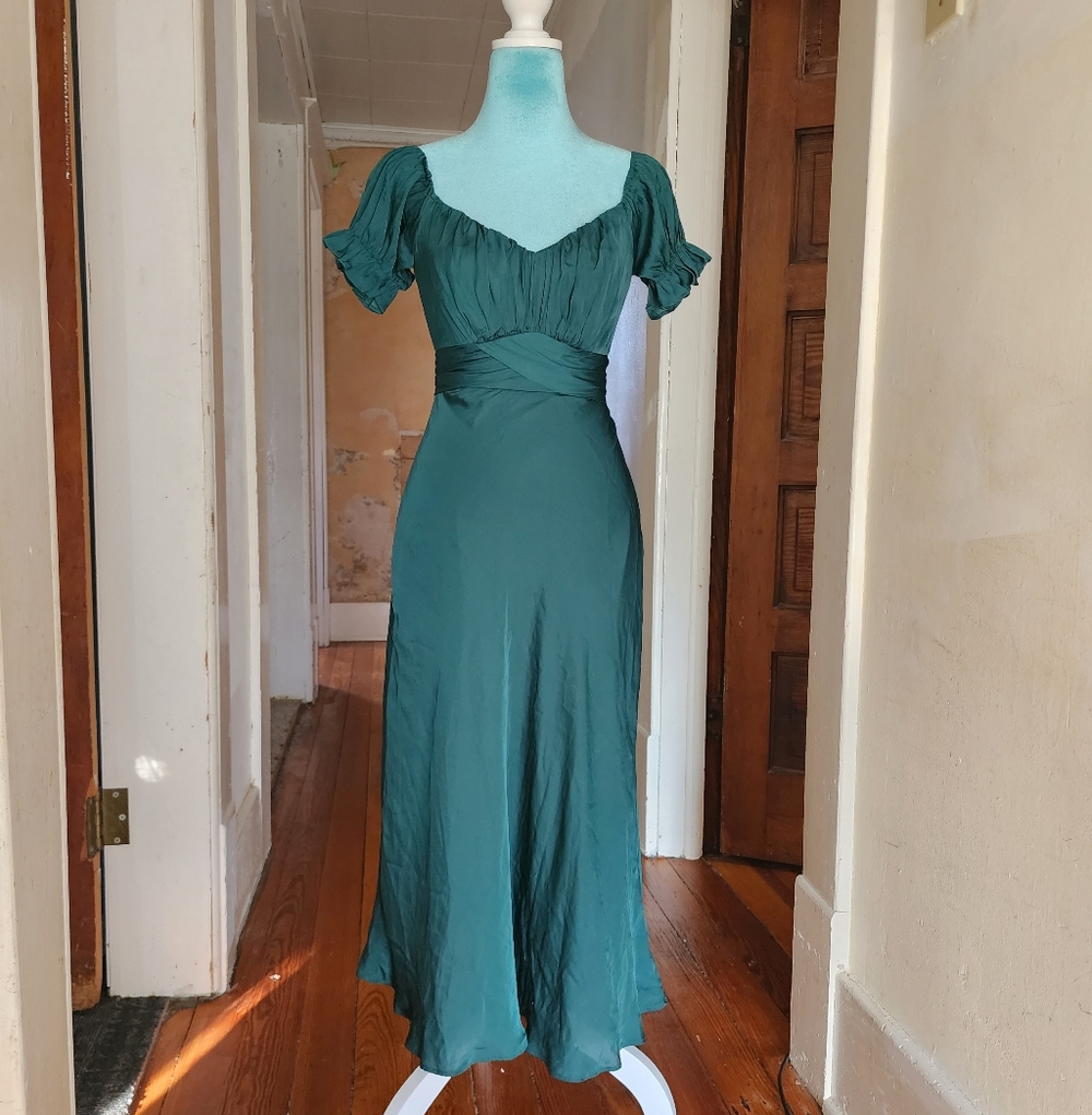 Petal + Pup Emerald Semi-Formal Gown